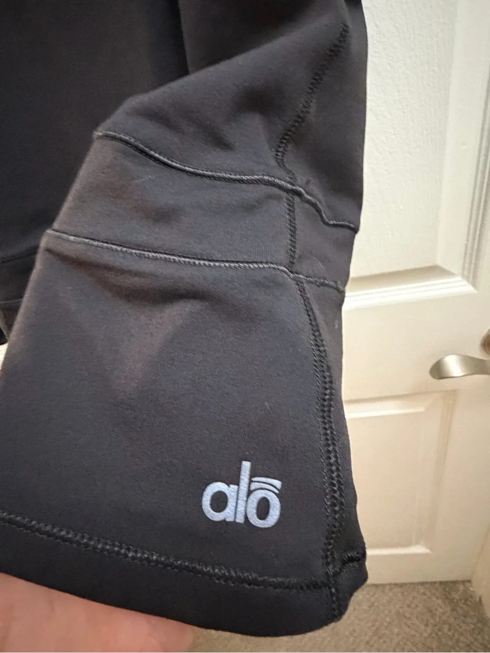ALO Yoga Black Racerback Tank with Cutout Back